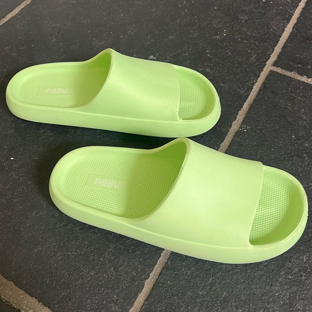 Mad Love for Target lime green slides